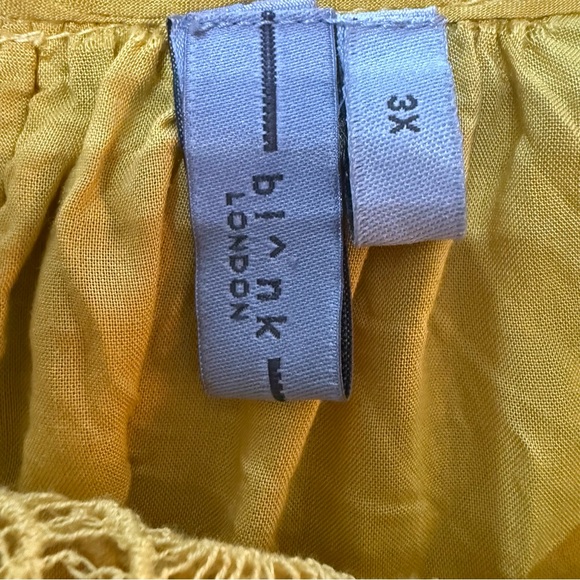 Elegant Yellow Embroidered Lace Blouse - Picture 3 of 4